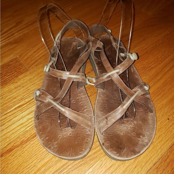 Chaco Brown Leather Gladiator Sandals - Picture 2 of 6